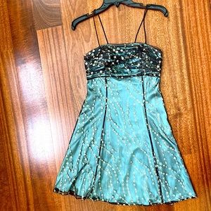 Emerald and Gold Dress | Cocktail Dress | Homecoming Dress
